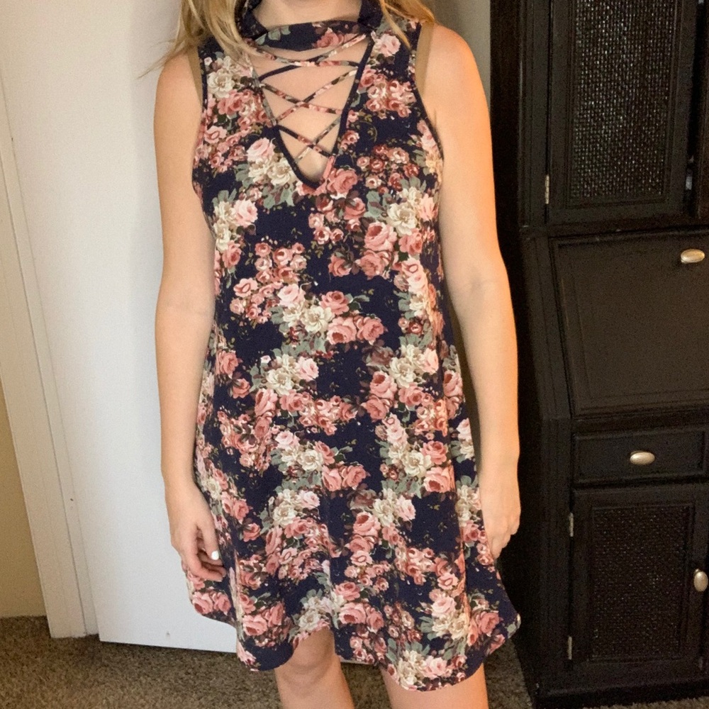 Floral tank dress